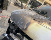 احتراق سيارة بيافا الليلة الماضية 