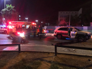  بالصور: فجر اليوم - اصابة شرطيين خلال مطاردة احدى المركبات في مدينة يافا