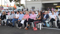 افتتاح محطة نجمة داوود الحمراء في مدينة اللد 