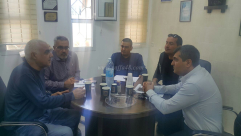 عقد لقاء مع مدير المدرسة الثانوية الشاملة لبحث أوضاع المدرسة ومتطلباتها