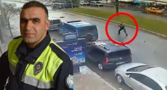 بالفيديو: لحظة مقتل شرطي تركي خلال تصديه للمسلحين في إزمير