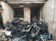 مصرع سيدة باندلاع حريق في سوق الكرمل بيافا