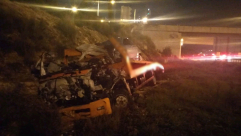 كفر قاسم: مصرع سائق شاحنة بانفجارها قرب المدينة