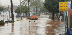غرق شوارع وسيارات ومداخل بيوت في طمرة وعرابة وسخنين