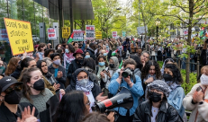 انضمام جامعات جديدة للمظاهرات المتضامنة مع فلسطين