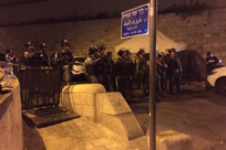 ازالة البوابات الإلكترونية والكاميرات عن مداخل المسجد الاقصى المبارك 