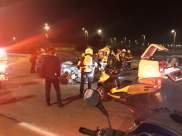 6 إصابات إحداها خطيرة بحادث طرق مروّع قرب مدينة اللد