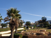  بالصور: مشاهدة آثار صواريخ في سماء مدينة يافا 