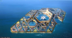 بالصور: الصين تتبنى مشروع المدينة العائمة