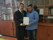 تعيين الشيخ علي الدنف مأذوناً شرعياً في مدينة الرملة 