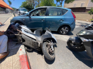 يافا: اصابة متوسطة لراكب دراجة نارية بحادث طرق 