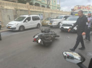 يافا: اصابة متوسطة لراكب دراجة نارية بحادث طرق 