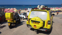  صور: مصرع مسّن تعرض للغرق جنوب شاطئ حي الجبلية في مدينة يافا 