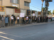 مجموعات الشبيبة في المراكز الجماهيرية تُنظم وقفة احتجاجية ضد العنف في مدينة اللد 