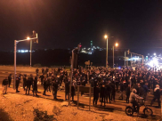  كفرقرع تخرج في تظاهرة غاضبة ضد العنف واغلاق شارع 65  