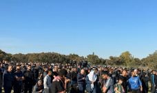 تشييع الشهيد العصيبي في حورة وسط مشاركة حاشدة