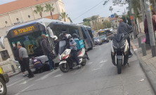 يافا: اصابة راكب دراجة نارية بحادث طرق 