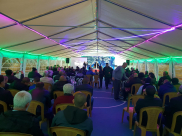 بالصور : خيمة الهدى الدعوية تُنظم أمسية دينية في ضيافة عائلة سكيس.