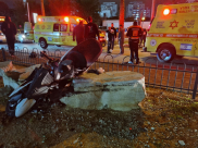  اصابة شخصين بحادث طرق بين مركبة ودراجة بيافا