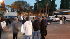 بالصور: إنطلاق حافلة معتمري مدينتي اللد والرملة إلى الديار الحجازية