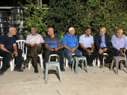 اللد : وفد اعضاء البلدية واللجنة الشعبية يزورون بيت العزاء لدى عائلة "ابو شريقي"