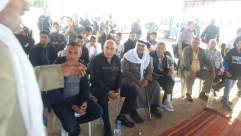 اللد: عقد راية الصلح بين عائلة ابو سلمي مع ابناء عمومتهم من نفس العائلة 