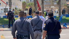  اعتقال 4 شبان من مدينة يافا على خلفية أحداث مقبرة الاسعاف الاسلامية 