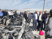 وفد من لجنة المتابعة في زيارة الى بلدة حوارة