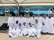  حجاج مدينتي اللد والرملة يغادرون المدينة المنوّرة باتجاه مكّة المكرّمة