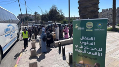 حجاج بيت الله الحرام من اللد والرملة في زيارة للمسجد الاقصى المبارك