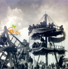   صورة نادرة جداً لمدينة ملاهي في ساحة المسجد الأبيض بالرملة عام 1925 