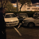 صور: حادث طرق ذاتي في مدخل فولفسون بيافا دون اصابات