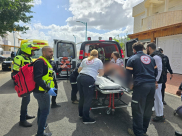 اللد: اصابة متوسطة لراكب دراجة نارية بحادث طرق 