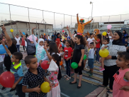 المئات في احتفال عيد الفطر  بحي الرباط والبلد القديمة في الرملة 