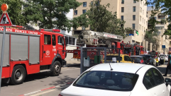 بالصور: تدريب لطواقم الاطفائية داخل مبنى التأمين الوطني بيافا 