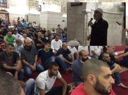 بالصور: محاضرة قيّمة للشيخ رائد صلاح في المسجد العمري الكبير باللد 