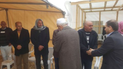 وفد برئاسة الشيخ رائد صلاح يعزي بوالد الشهيد يعقوب أبو القيعان