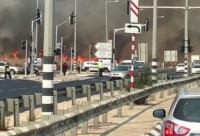 إغلاق أحد مداخل مطار بن غوريون بسبب حريق على شارع 40 