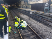 بالصور: مصرع شخص دهسه قطار في تل أبيب