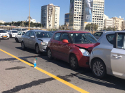   اصابة طفيفة لـ3 مواطنين بحادث طرق متسلسل شمال يافا