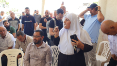 فيديو: كلمة للحاجة أم أنور قدورة في بيت عزاء الشهيد موسى حسونة