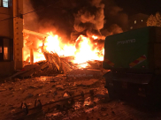  صور: أضرار كبيرة اثر انفجار ضخم داخل احد المباني في مدينة يافا