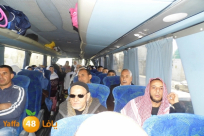 بالصور: إنطلاق حافلات معتمري مدينة اللد إلى الديار الحجازية