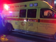 اصابة متوسطة لراكب دراجة نارية بحادث طرق بيافا 