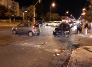 حادث طرق بين مركبتين في مفرق فولفسون دون اصابات