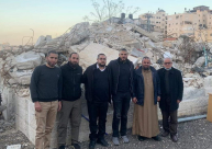 وفد من مدينة يافا في زيارة تضامنيّة مع عائلة حارس الأقصى فادي عليّان