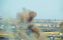 الطيران الاسرائيلي يقصف بطارية صواريخ سورية