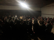 اجتماع حاشد لأهالي بئر هداج في أعقاب الاعتداء على المواطنين 