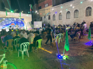 بالصور: خيمة الهدى تنظم أمسية دعوية في ضيافة عائلة "جبالي" بيافا