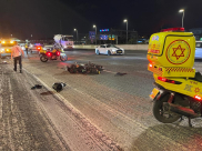  اصابة سائق دراجة نارية بجراح خطيرة بحادث طرق في تل ابيب